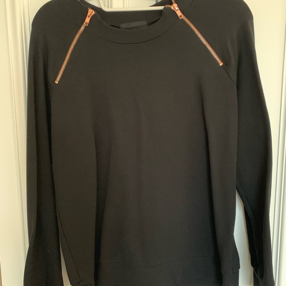 Monrow pullover sz sm rose gold zippers like new - Picture 3 of 8